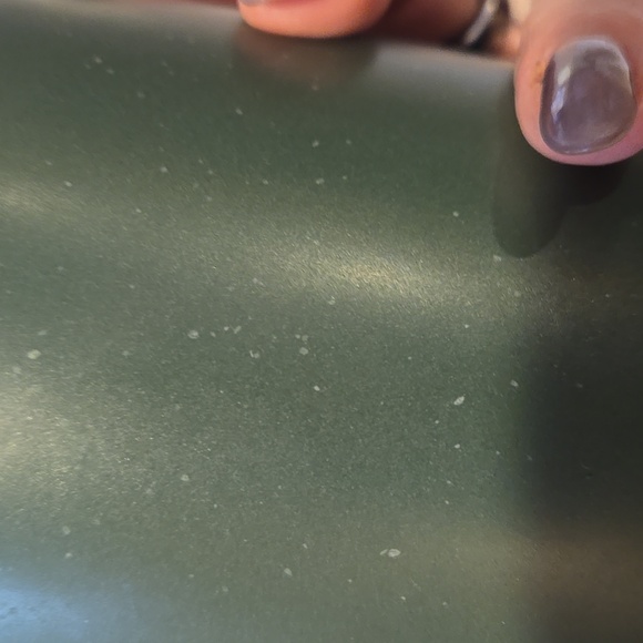 "Meet Me Under the Mistletoe" Green Speckled Ceramic Mug - Picture 6 of 6